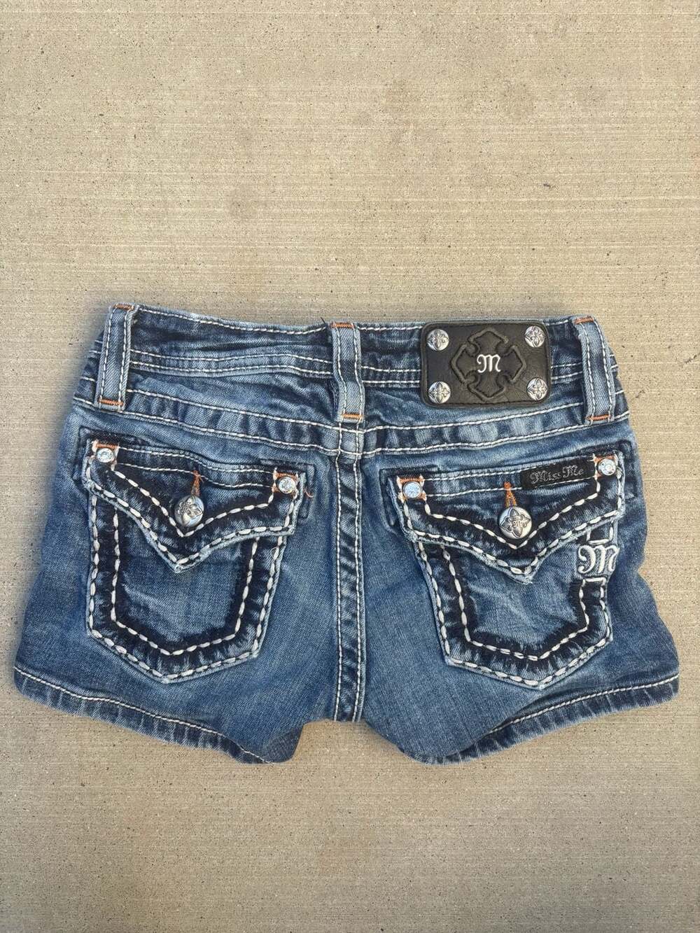 Vintage Y2K Miss Me Girl's JK5013H3 Cutoff Denim Shorts Size 10